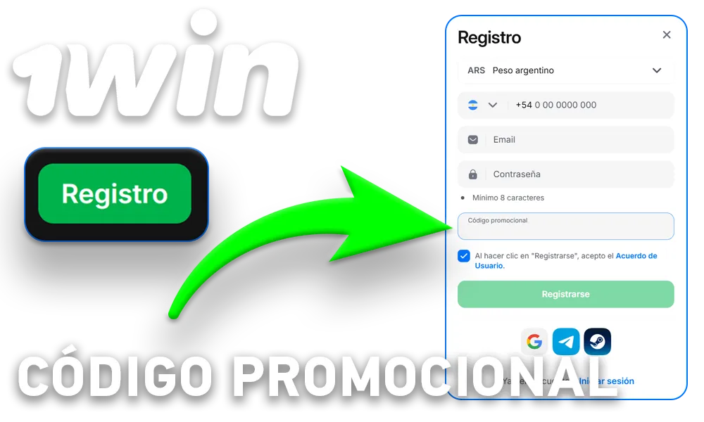1win código promocional Argentina