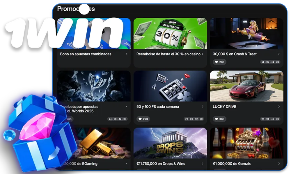Bonificaciones y promociones de 1win